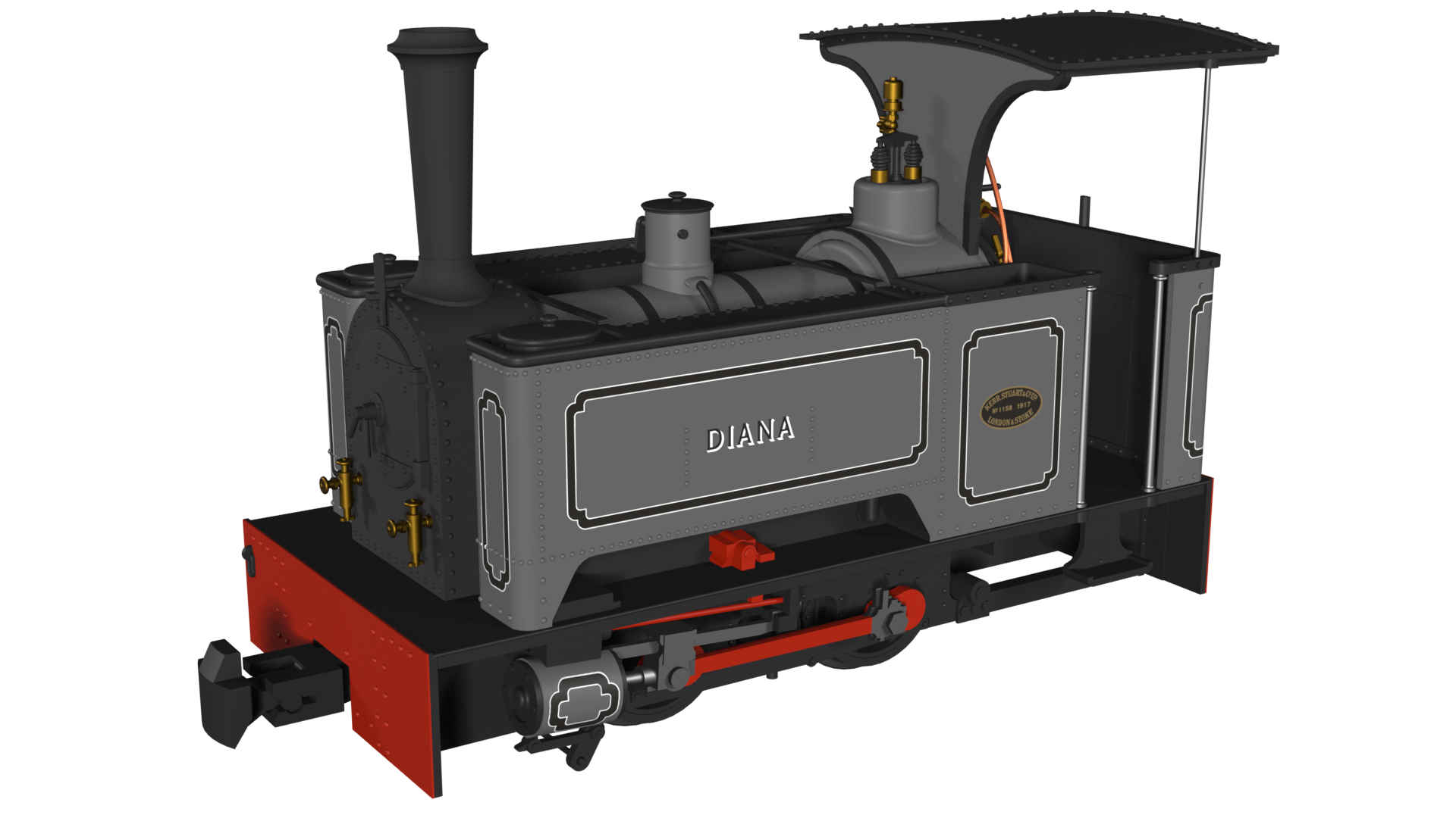 986001 Kerr Stuart Sirdar ‘Diana’ – Lined Grey (image for) 986001 Kerr Stuart Sirdar ‘Diana’ – Lined Grey