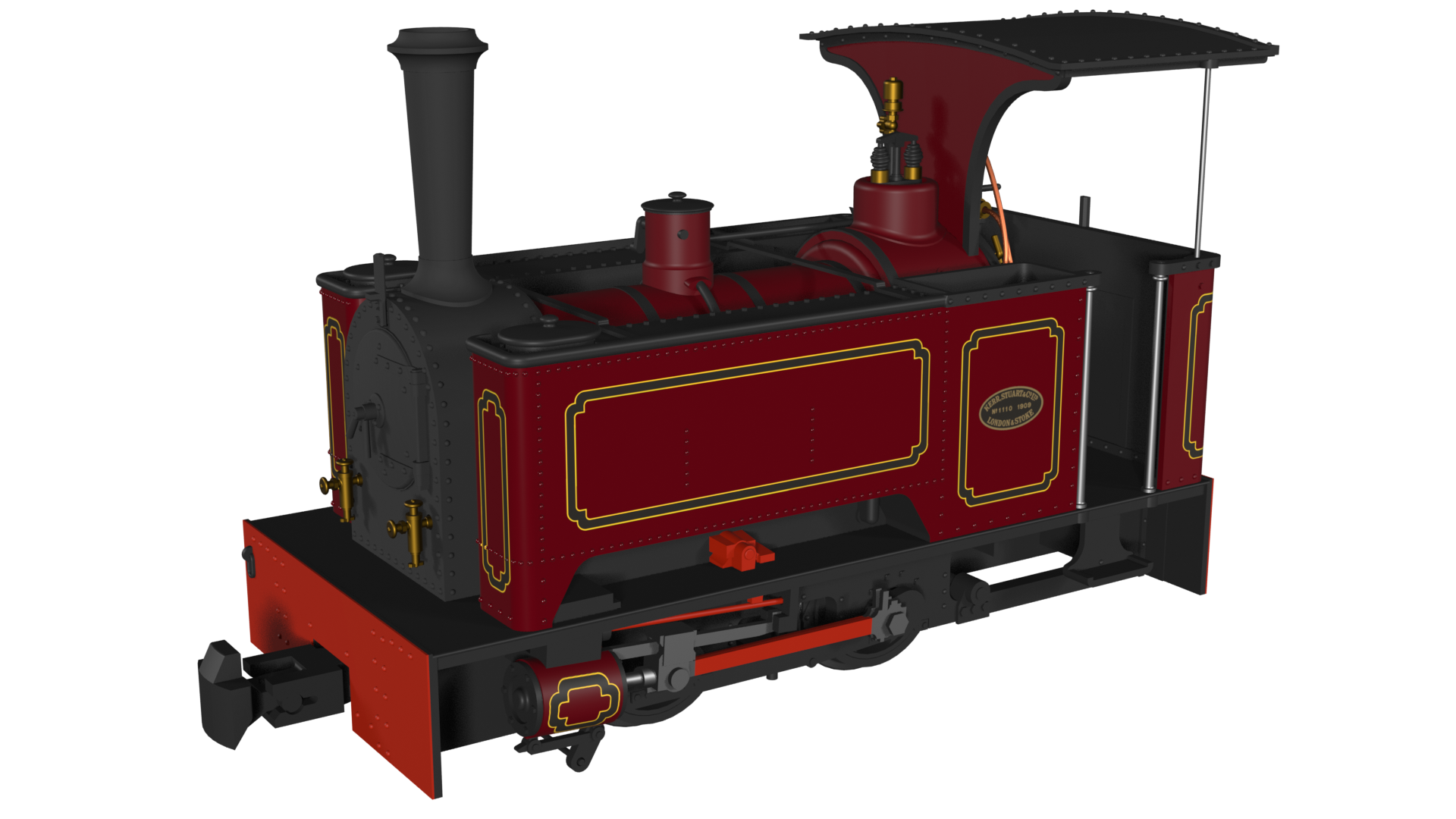 986006 Kerr Stuart Sirdar – Lined Maroon (image for) 986006 Kerr Stuart Sirdar – Lined Maroon
