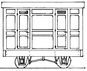 DM75 Freelance Panelled 4-Wheel 3rd Class 2 Compartment Coach (image for) DM75 Freelance Panelled 4-Wheel 3rd Class 2 Compartment Coach