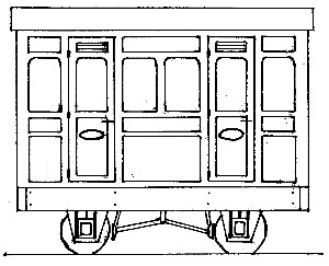 DM76 Freelance Panelled 4-Wheel 1st Class 2 Compartment Coach (image for) DM76 Freelance Panelled 4-Wheel 1st Class 2 Compartment Coach