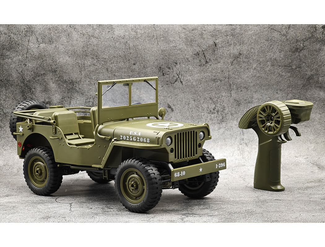EZ-G2068 E-ZEE RC 1/10 4WD RC WILLYS JEEP WITH LED LIGHTS (image for) EZ-G2068 E-ZEE RC 1/10 4WD RC WILLYS JEEP WITH LED LIGHTS