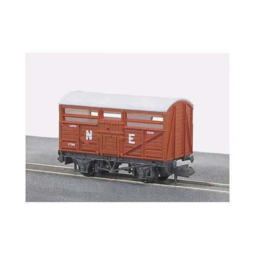 (image for) NR-45E N Gauge Cattle Van LNER Bauxite