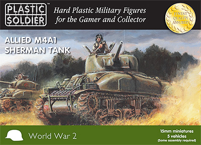 (image for) WW2V15004 Allied M4A1 75mm Sherman Tank