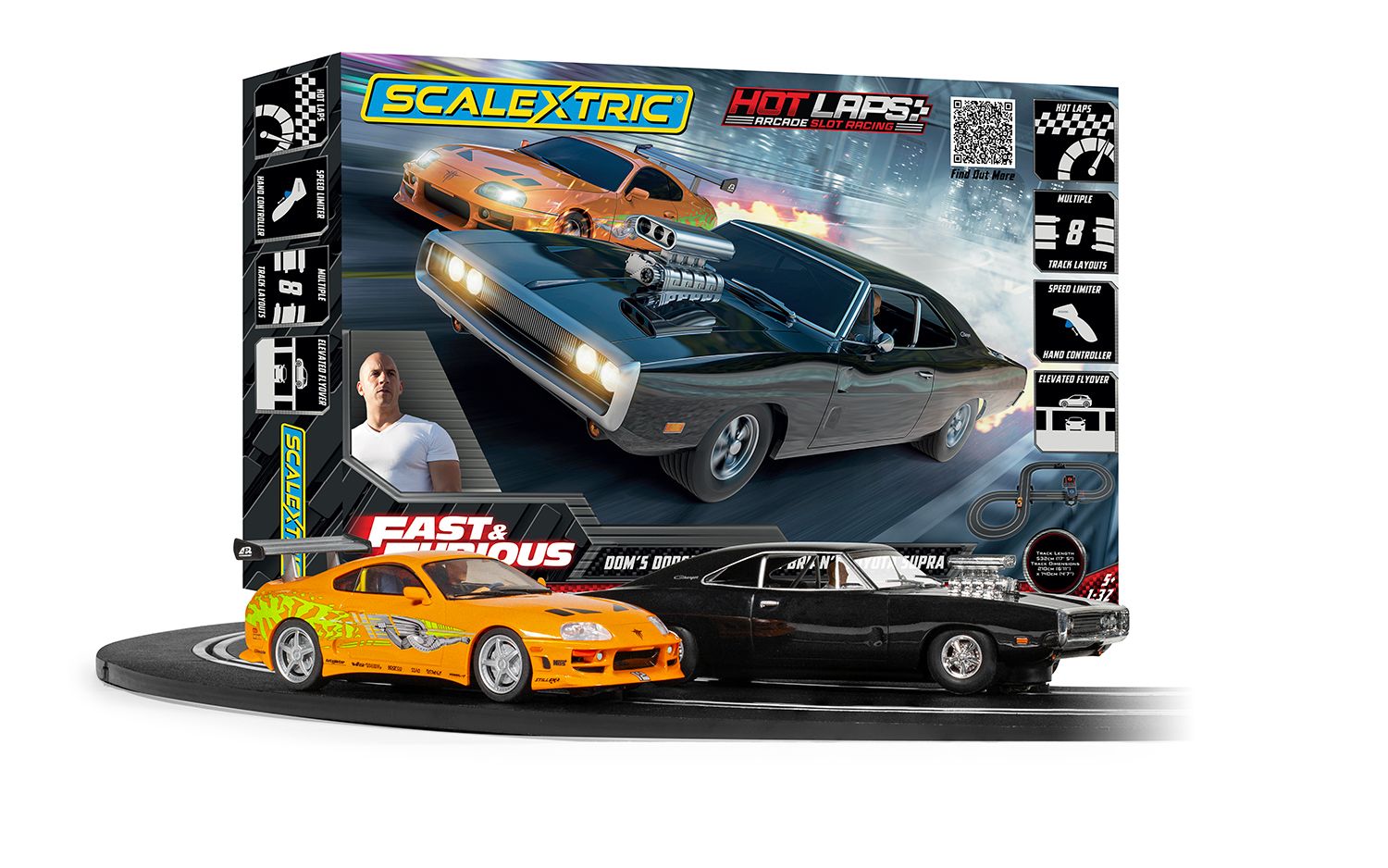 C1458M Scalextric Fast and Furious Hot Laps Race Set (image for) C1458M Scalextric Fast and Furious Hot Laps Race Set