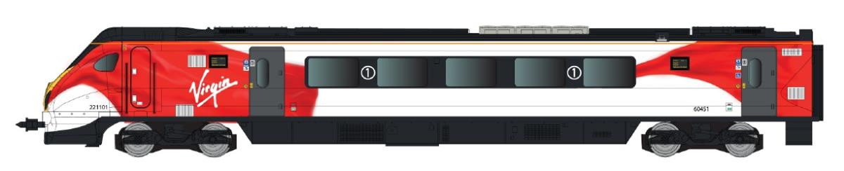 (image for) 2D-023-002 Class 221 101 'Virgin Squadron' 5 Car Virgin