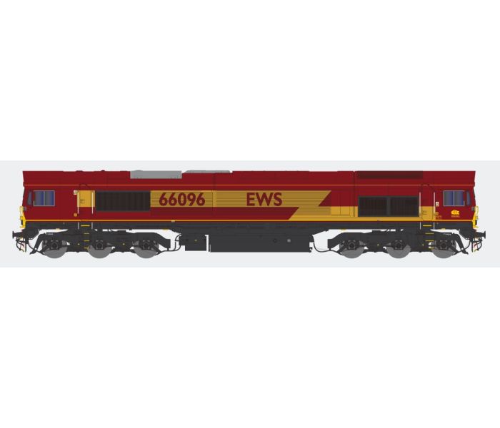 2D-066-002 Class 66 096 EWS Red/Gold (image for) 2D-066-002 Class 66 096 EWS Red/Gold