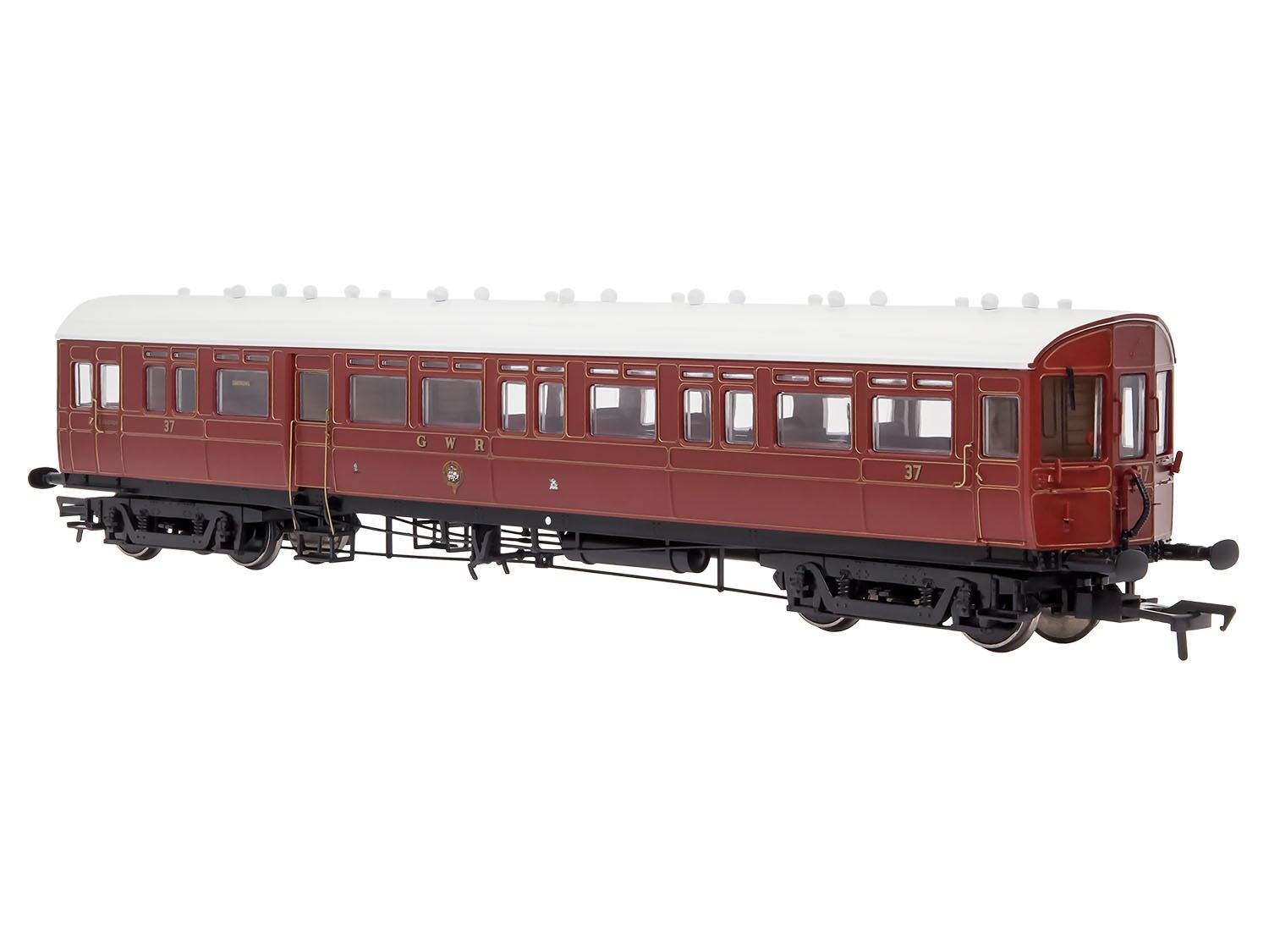 (image for) 4P-004-001 GWR Autocoach 37 GWR Lined Crimson Lake