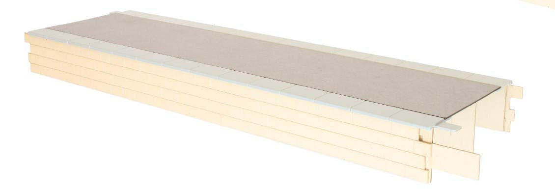 (image for) 7B-000-007 KITMASTER PLATFORM ISLAND STRAIGHT STONE/TARMAC