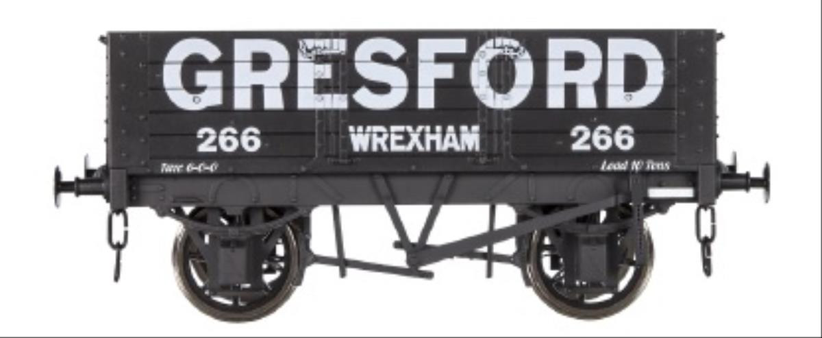 7F-052-012 5 PLANK WAGON GRESFORD WREXHAM 266 (image for) 7F-052-012 5 PLANK WAGON GRESFORD WREXHAM 266