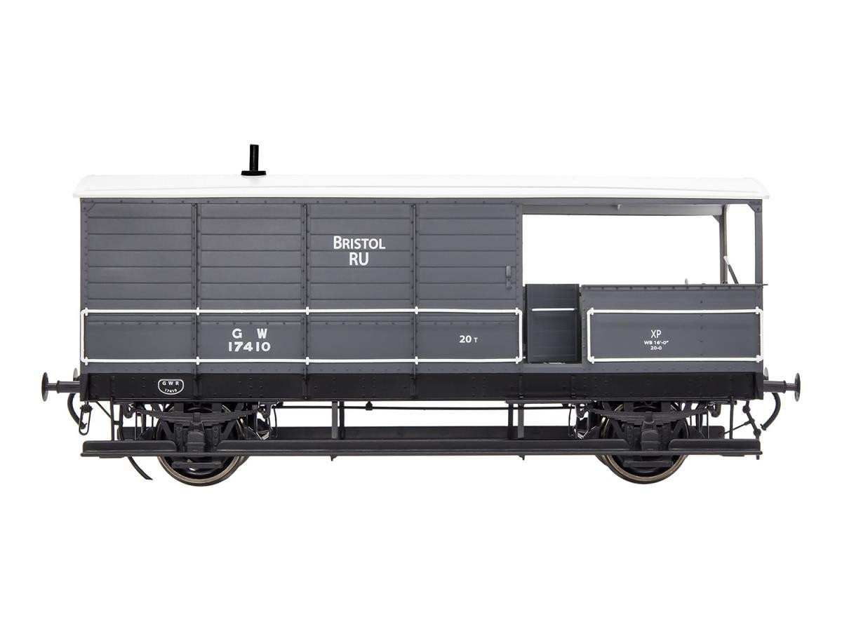 7F-300-007 Toad 20t Brake Van (Diagram AA21) GWR Grey 17410 (image for) 7F-300-007 Toad 20t Brake Van (Diagram AA21) GWR Grey 17410