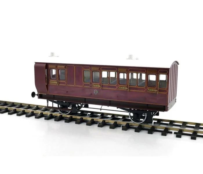 7P-020-002 Stroudley 4whl Suburban Brake 3rd 918 Mahogany (image for) 7P-020-002 Stroudley 4whl Suburban Brake 3rd 918 Mahogany