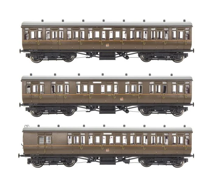 (image for) GM4310108 GWR Toplight Coach Set (3) GWR All Brown Pack B