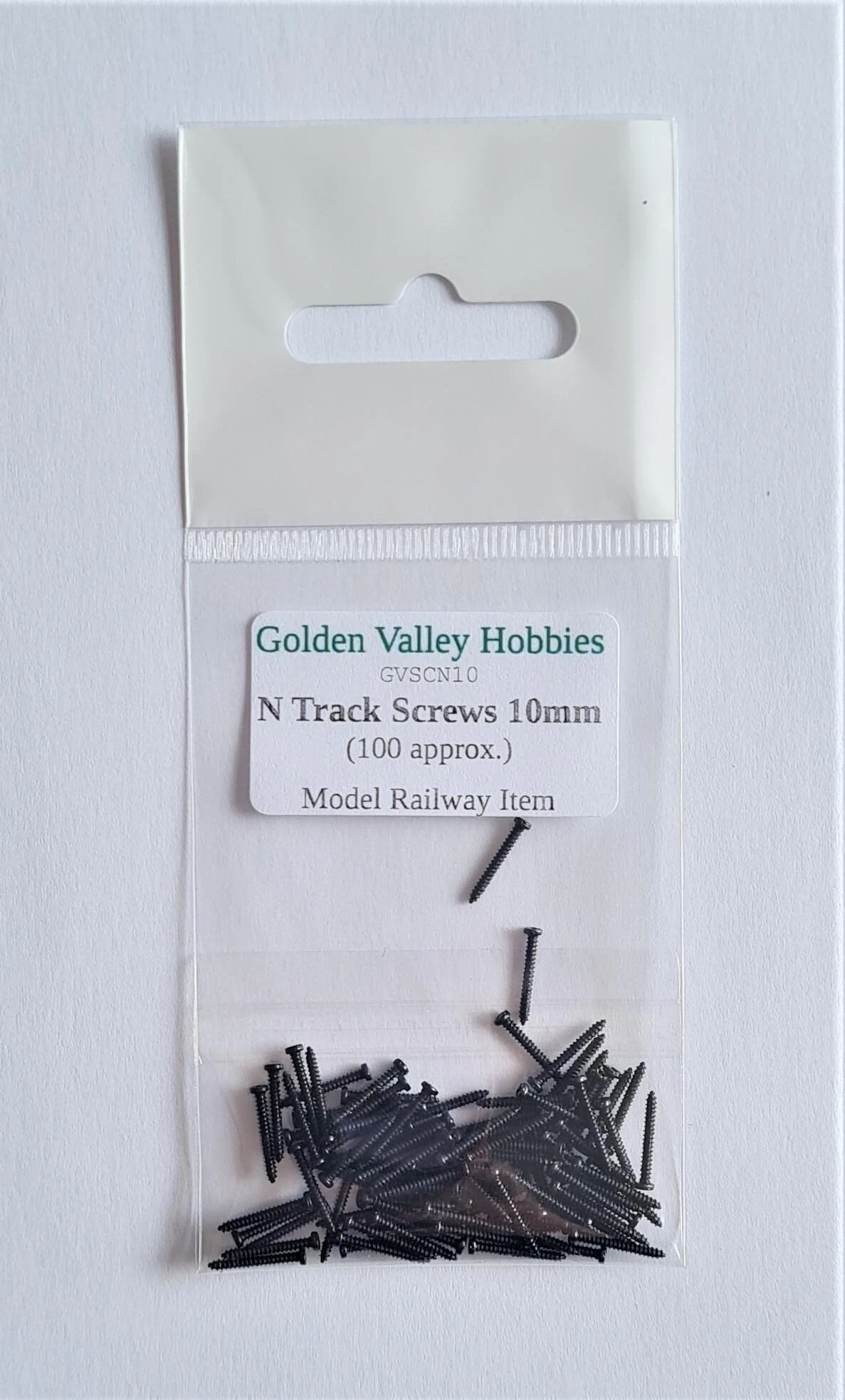 (image for) GVSCN10 TRACK SCREWS N GAUGE 10MM LONG (X100)