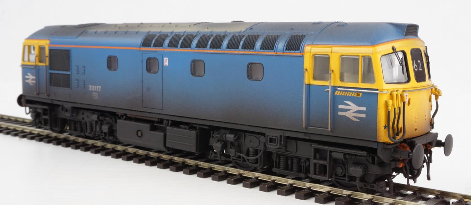 3366 CLASS 33 117 BR BLUE DCE STRIPES WEATHERED (image for) 3366 CLASS 33 117 BR BLUE DCE STRIPES WEATHERED