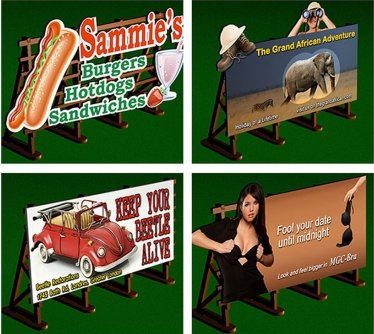 LS-010 Laser Cut Billboards (image for) LS-010 Laser Cut Billboards