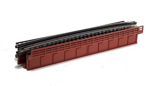 (image for) 20-465 UNITRACK (R448-15T) CURVED GIRDER BRIDGE RED 15 DEGREE