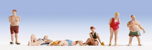 (image for) 36841 SUNBATHERS (6) FIGURE SET