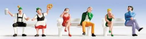 (image for) 15536 Sitting People HO Gauge Figures Set