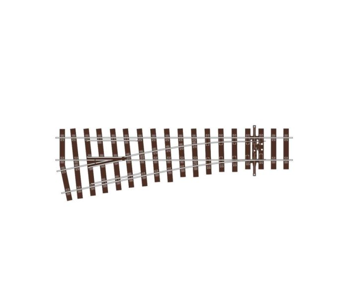 SLU1192 Code 75 Bullhead Left Hand Small Turnout Unifrog (image for) SLU1192 Code 75 Bullhead Left Hand Small Turnout Unifrog