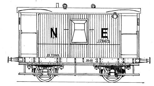 (image for) PS113 LNER 20T GOODS BRAKE VAN KIT