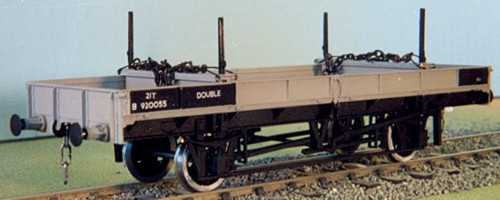(image for) PS20 LNER/LMS/BR 21T DOUBLE BOLSTER WAGON KIT