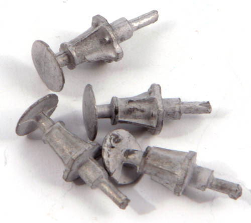 (image for) PS57 RCH WHITE METAL END DOOR BUFFERS (4)