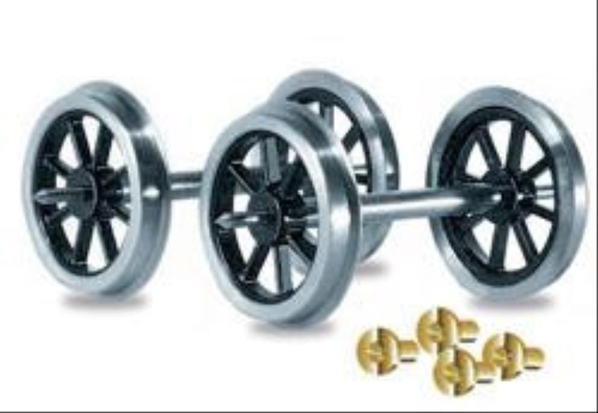 (image for) PS621 (RO-1)SPOKED WHEELS & BEARINGS (2 AXLES)