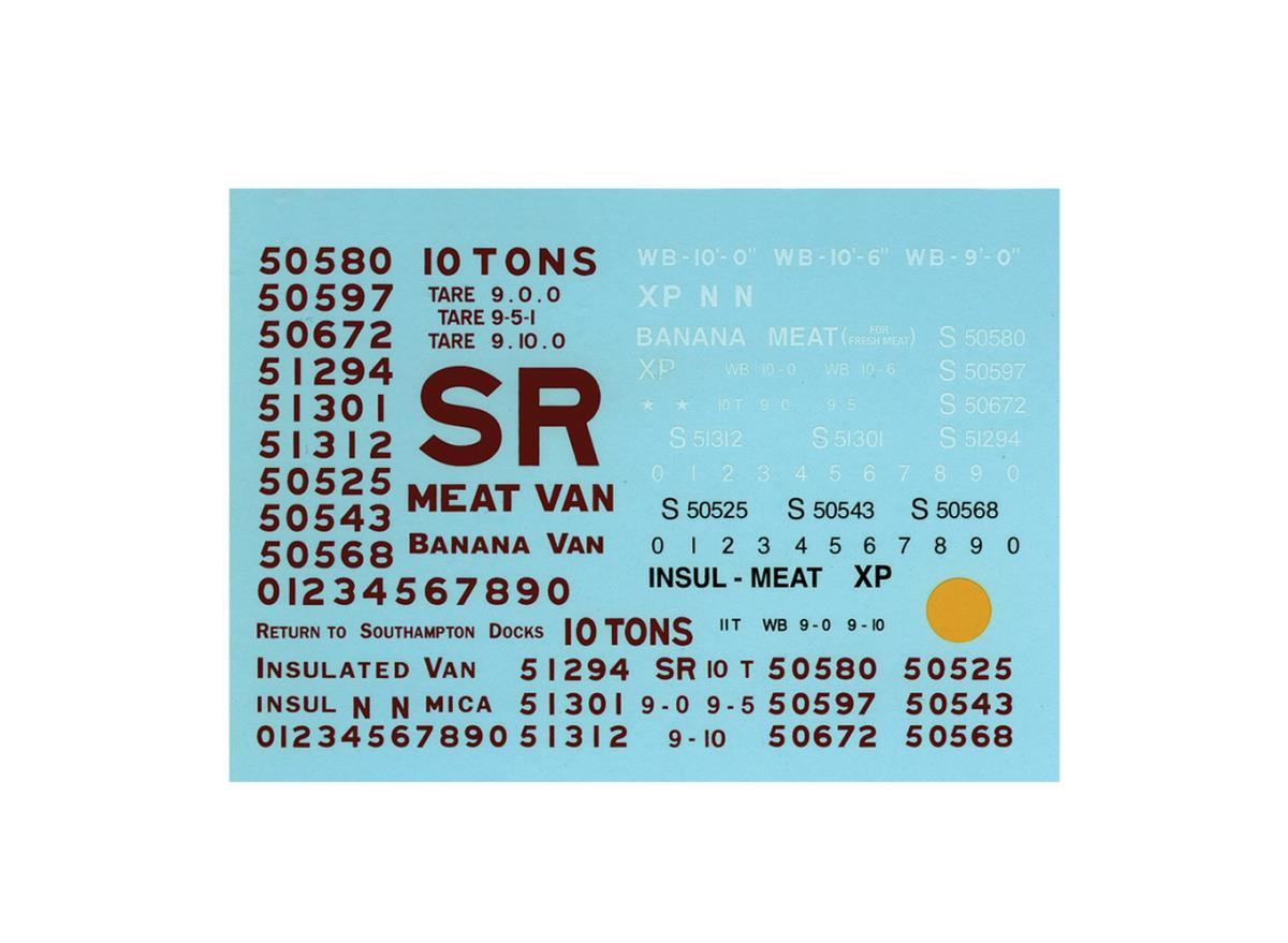 (image for) PS79 SR/BR WAGON WATERSLIDE TRANSFERS