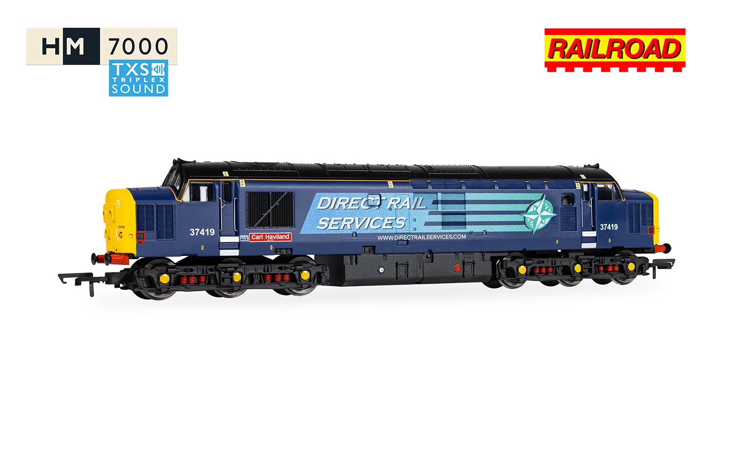 (image for) R30437TXS RailRoad - DRS - Class 37 (DCC Sound Fitted)