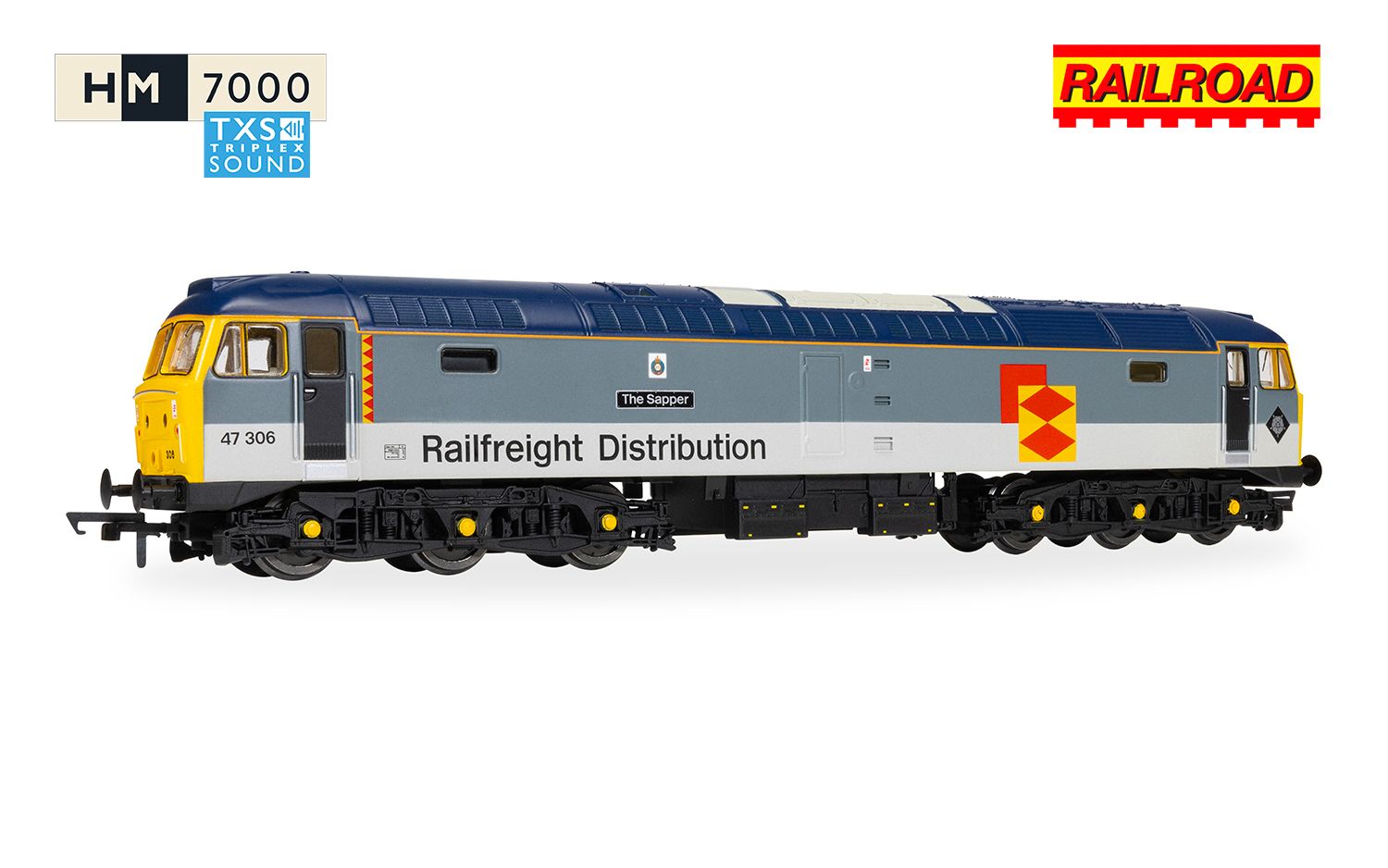 (image for) R30440TXS RailRoad Class 47 47306 (DCC Sound Fitted)