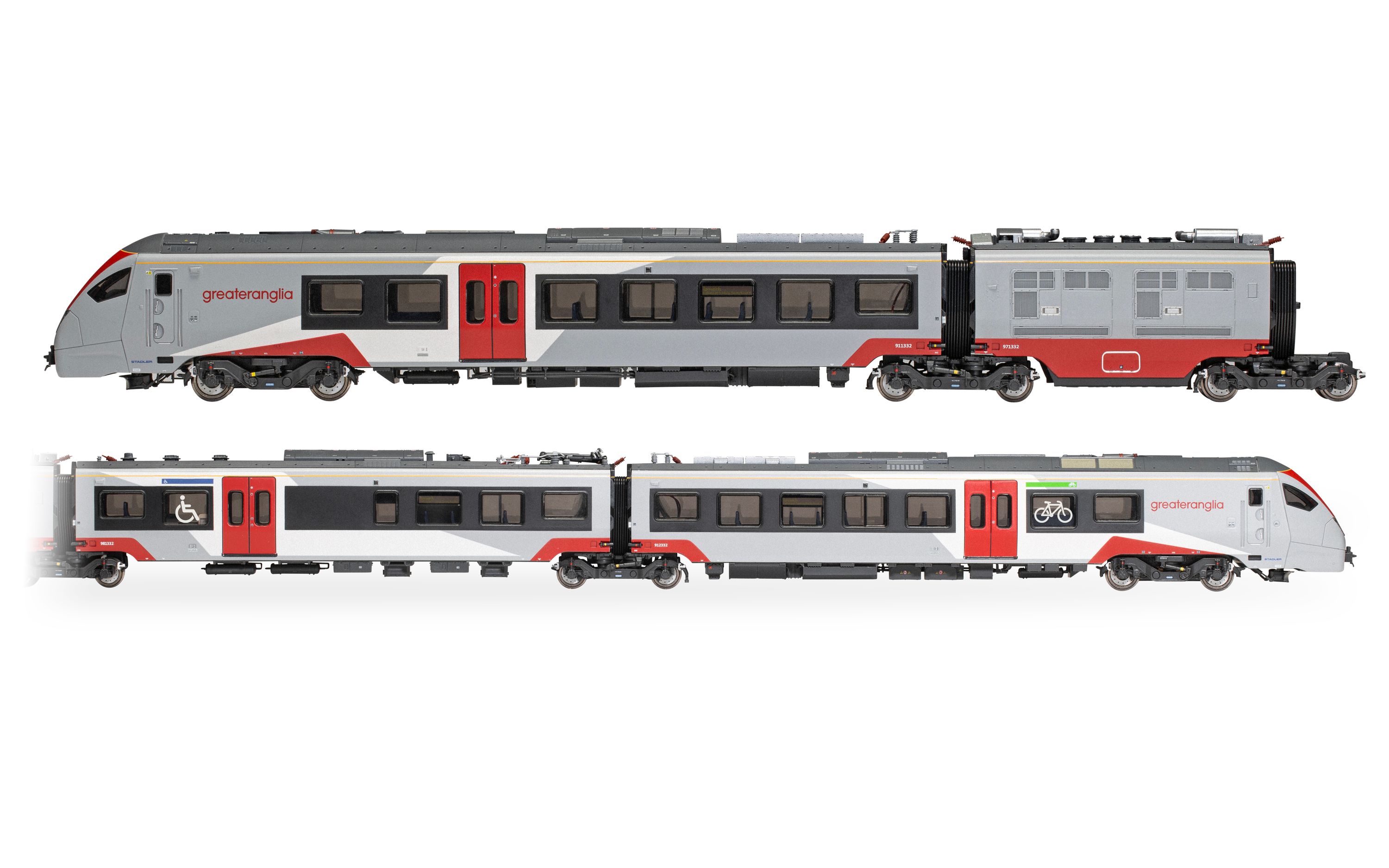 (image for) R3963A Greater Anglia - Class 755/3 'FLIRT' - 3 Car Train Pack