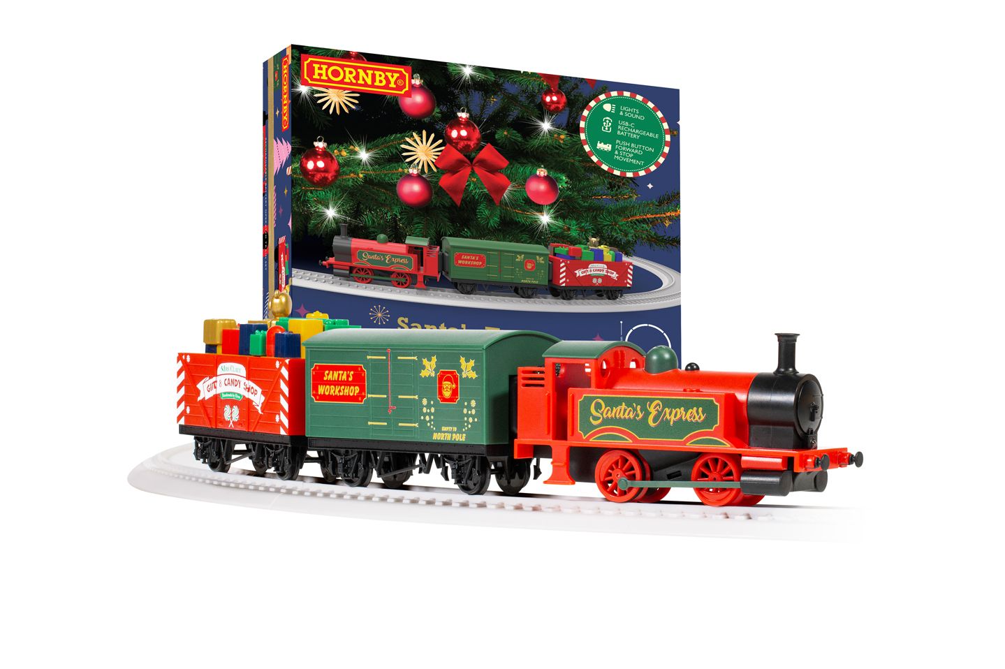 R9363M Santa’s Express Train Set - Rechargeable Battery (image for) R9363M Santa’s Express Train Set - Rechargeable Battery